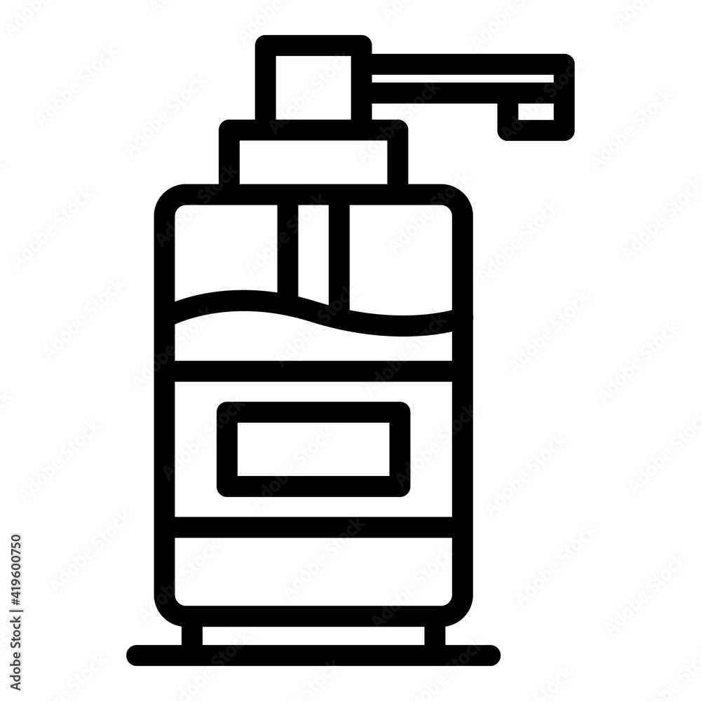 Spray nail care icon. Outline spray nail care vector icon for web design isolated on white background Spray nail care icon. Outline spray nail care vector icon for web design isolated on white background