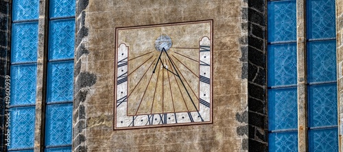 Photography Sundial at Zwettl Abbey