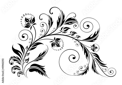 Floral curl