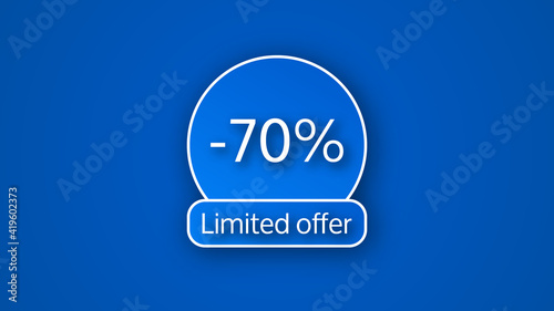 Blue limited offer banner