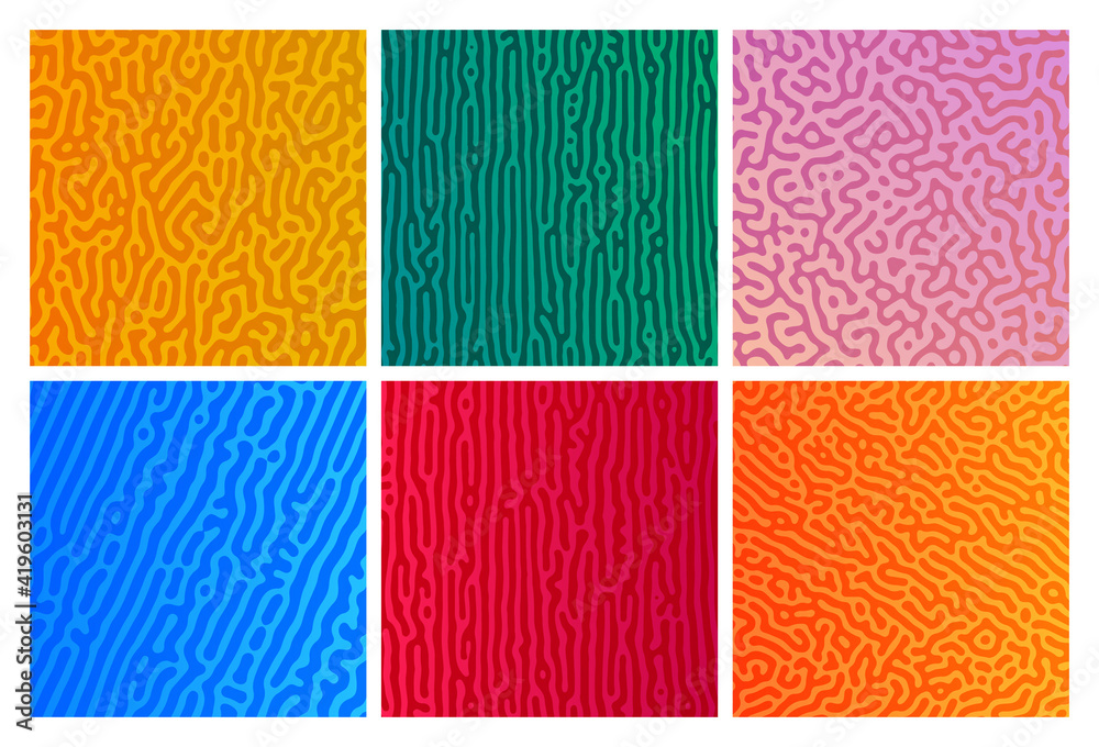 Fototapeta premium Turing reaction colorful background