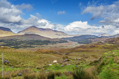 Landscape in Ring of Kerry, Ireland