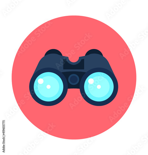 Binoculars Vector Icon