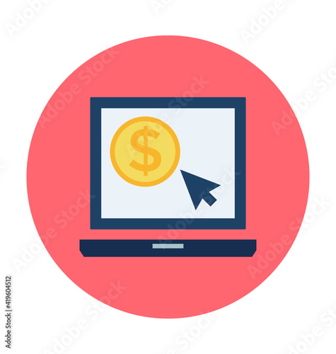 Pay Per Click Vector Icon