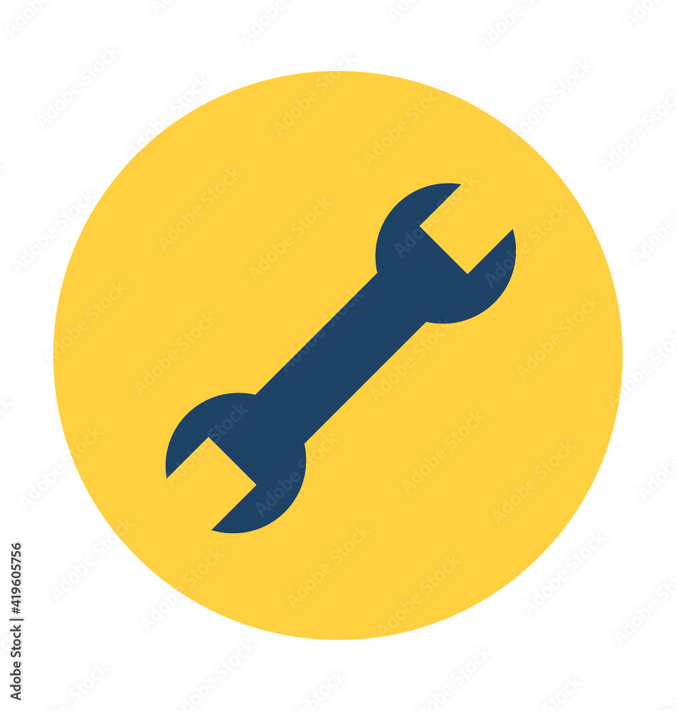Wrench Vector Icon Wrench Vector Icon