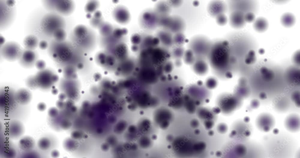 Blurred circles bokeh flying on white background. Motion animation of blurred circles. Defocused effect. Horizontal composition, 4k video quality Blurred circles bokeh flying on white background. Motion animation of blurred circles. Defocused effect. Horizontal composition, 4k video quality