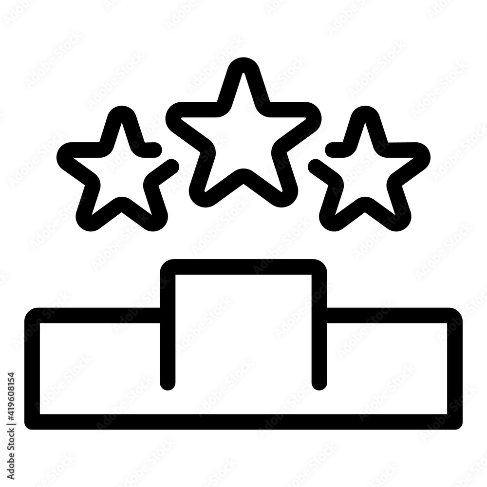 Star career icon. Outline star career vector icon for web design isolated on white background Star career icon. Outline star career vector icon for web design isolated on white background