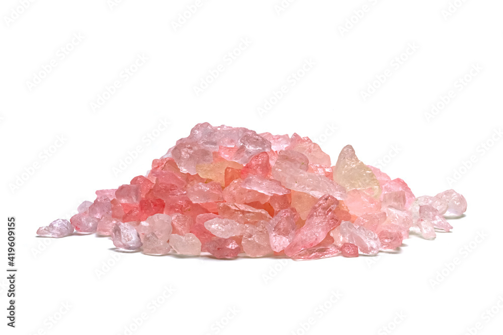 Rock Sugar or crystalline sugar isolated on white background Rock Sugar or crystalline sugar isolated on white background