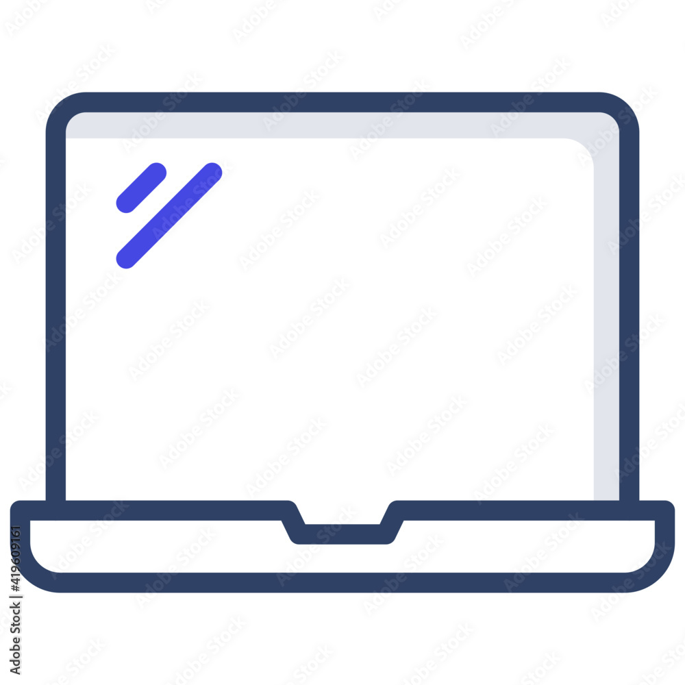 A flat design, icon of desktop A flat design, icon of desktop