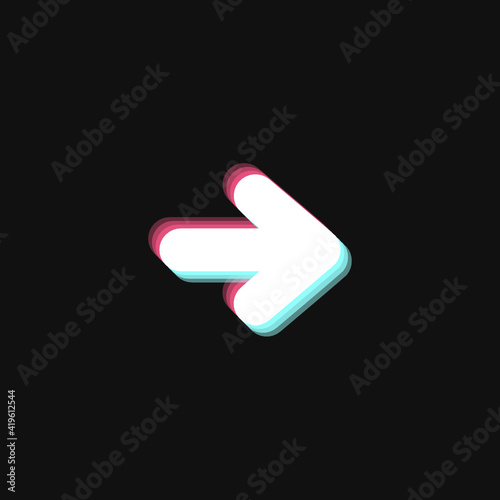Arrow Forward - 3D Effect