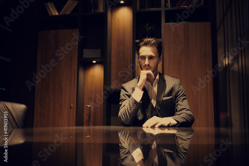 Bild auf Leinwand respectable man in luxury