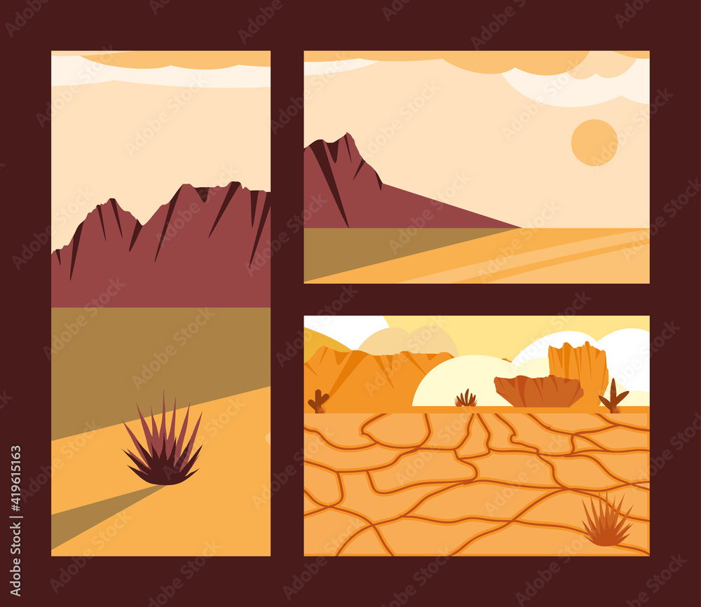 landscape desert set