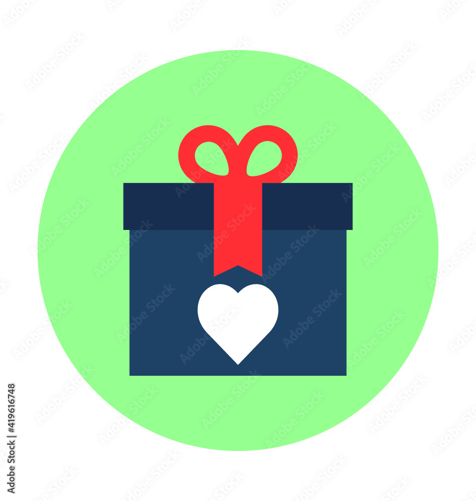 Valentine Gift Vector Icon Valentine Gift Vector Icon