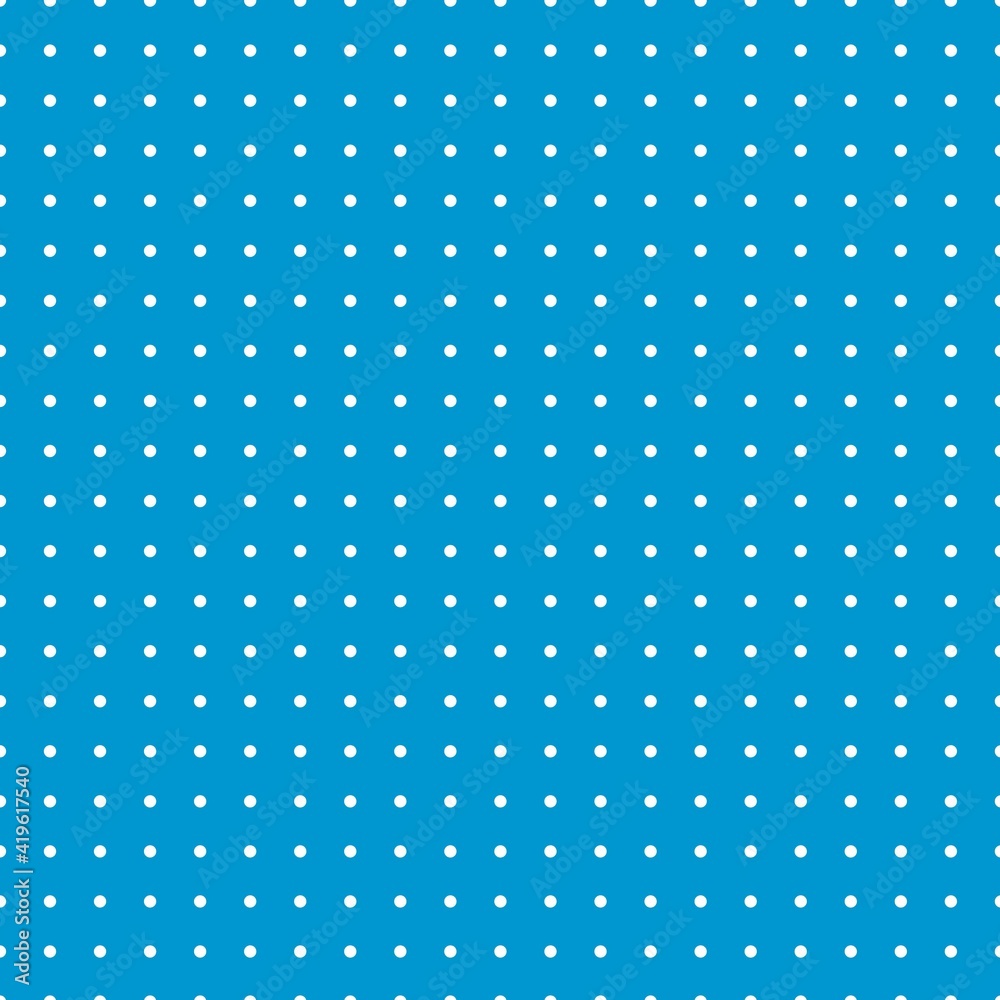 White and blue Polka Dot seamless pattern. Vector background.