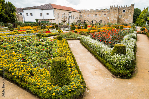 Flower garden in the city of Braga.
