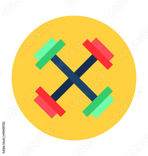 Dumbbells Vector Illustration