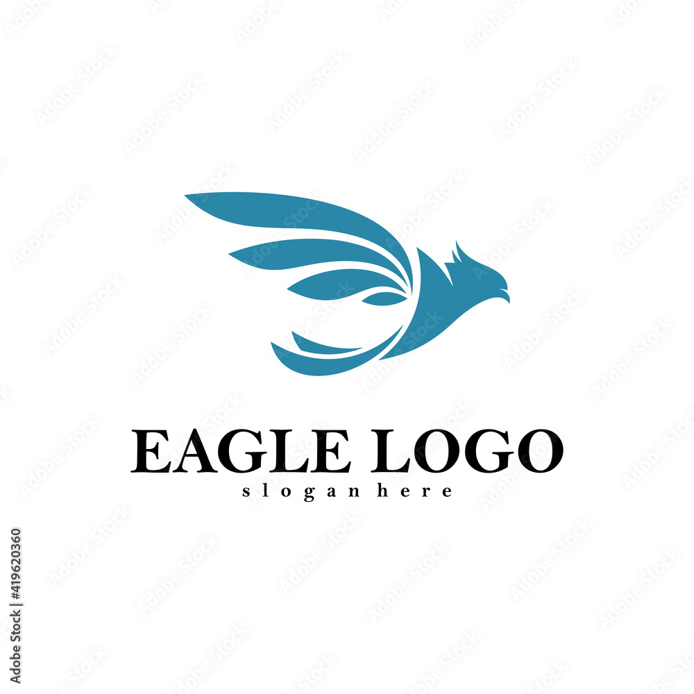 Obraz premium Eagle logo vector design templae