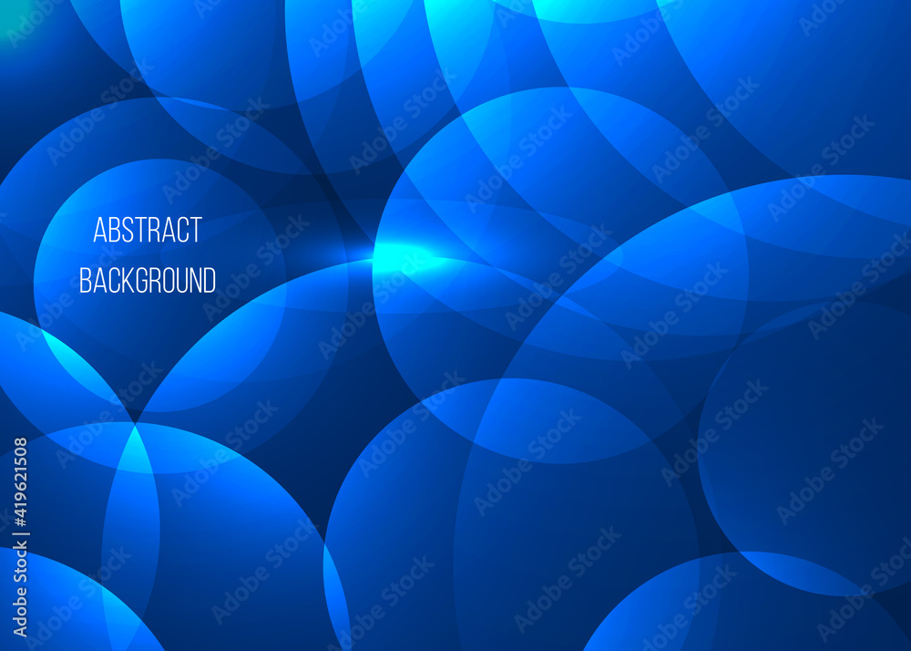 Abstract circles on blue background Abstract circles on blue background