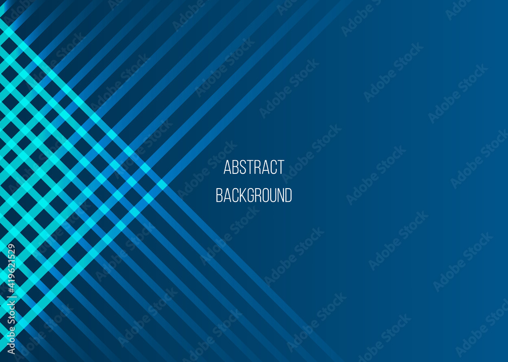 Abstract shiny lines on blue background Abstract shiny lines on blue background