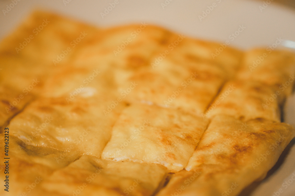 Thai pancake egg roti. Thai street food and desserts Thai pancake egg roti. Thai street food and desserts