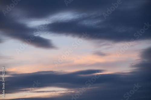 Fototapeta Naklejka Na Ścianę i Meble -  Clouds when the sunset
