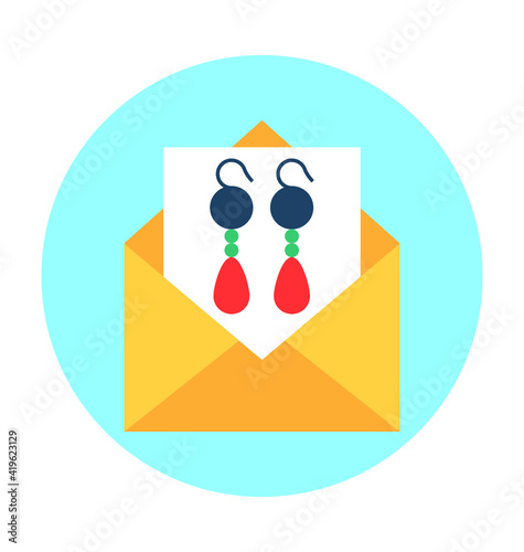 Earrings Vector Icon