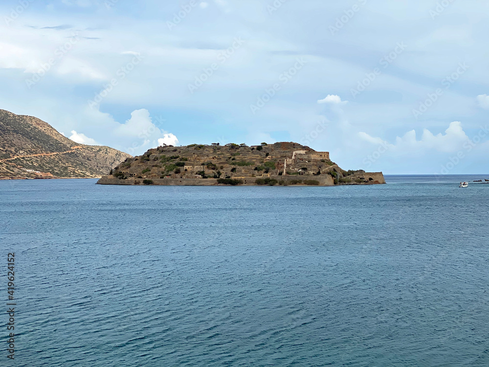 Famous Spinalonga island, Crete Famous Spinalonga island, Crete