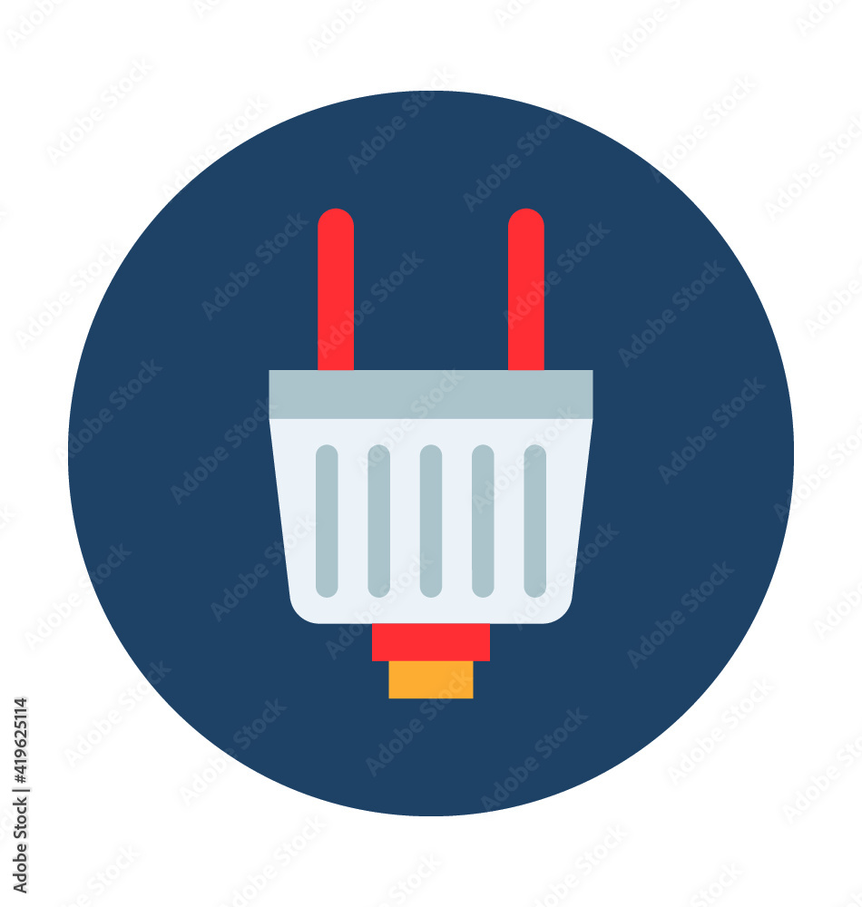 Power Plug Vector Illustration Power Plug Vector Illustration