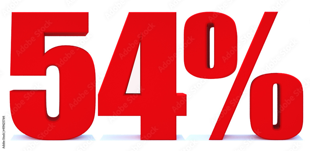 54 Percent off 3d Sign on White Background, Special Offer 54% Discount Tag, Sale Up to 54 Percent Off,big offer, Sale, Special Offer Label, Sticker, Tag, Banner, Advertising, offer Icon 54 Percent off 3d Sign on White Background, Special Offer 54% Discount Tag, Sale Up to 54 Percent Off,big offer, Sale, Special Offer Label, Sticker, Tag, Banner, Advertising, offer Icon