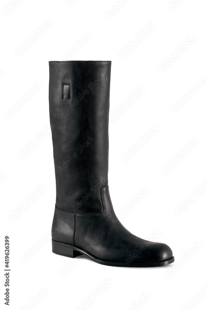 Elegant footwear personal accessory for men studio shoot