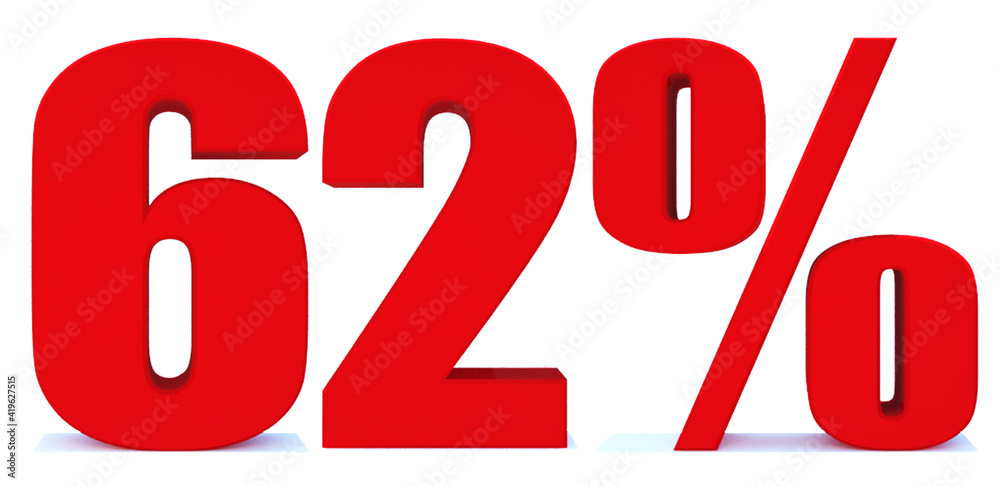 62 Percent off 3d Sign on White Background, Special Offer 62% Discount Tag, Sale Up to 62 Percent Off,big offer, Sale, Special Offer Label, Sticker, Tag, Banner, Advertising, offer Icon 62 Percent off 3d Sign on White Background, Special Offer 62% Discount Tag, Sale Up to 62 Percent Off,big offer, Sale, Special Offer Label, Sticker, Tag, Banner, Advertising, offer Icon