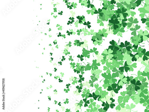 Background with clover leav...