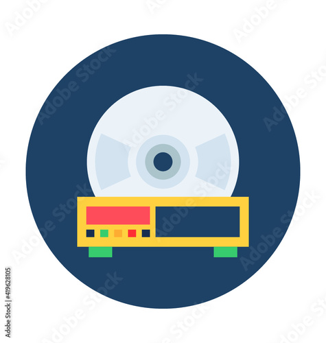 Cd Player Vector Illustration