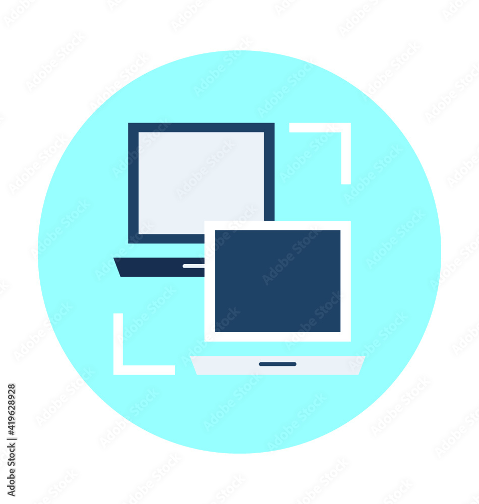 Pc Share Vector Illustration Pc Share Vector Illustration