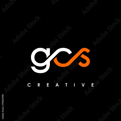GCS Letter Initial Logo Design Template Vector Illustration photo