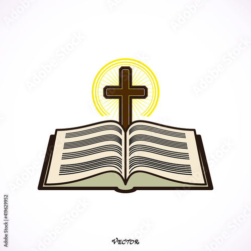 Bible holy book  icon for websites
