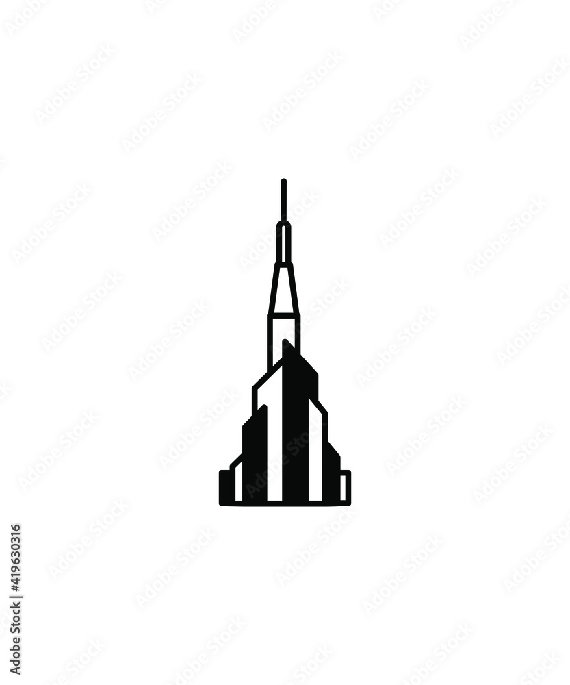 world tallest building icon,vector best flat icon.