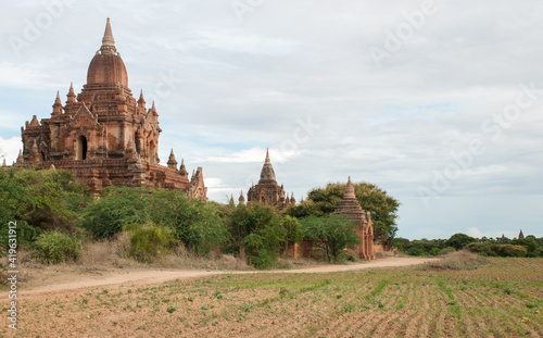 Temple in Bagan, Myanmar (Burma), Asia