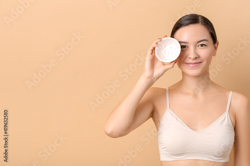 Beautiful young woman with ...