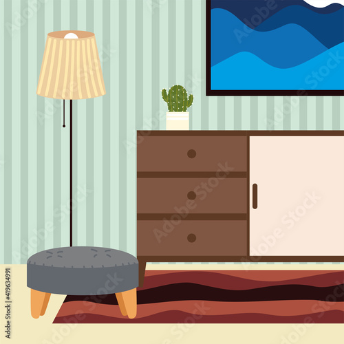 home stool lamp