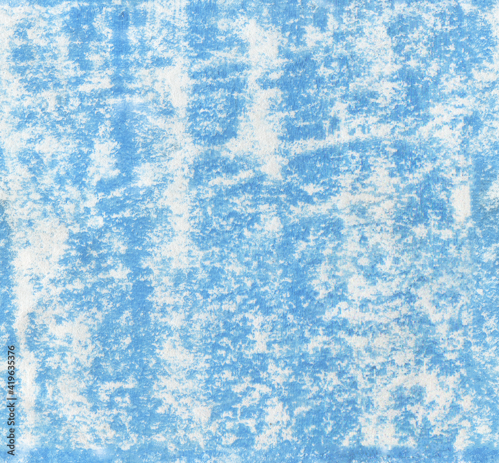 Blue Pastel Texture. Shabby Blue Background. Grunge Textured Surface, Rough Pastel Strokes.