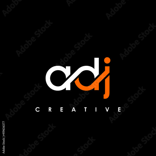 ADJ Letter Initial Logo Design Template Vector Illustration