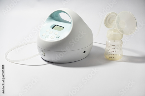 Close-up photo of the infant breast pump.