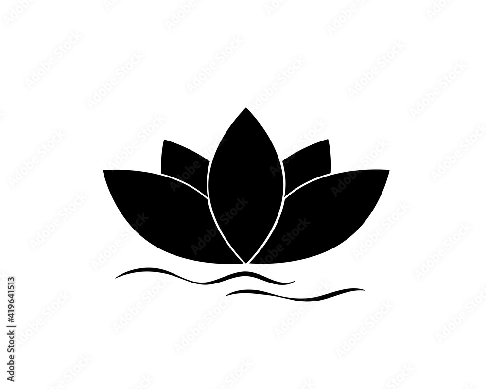 Lotus (flower) icon. Vector Lotus (flower) icon. Vector