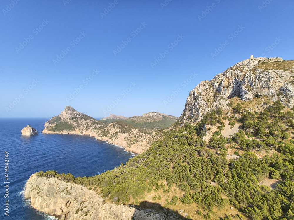 Cape de Formentor on Mallorca island, Spain. Cape de Formentor on Mallorca island, Spain.