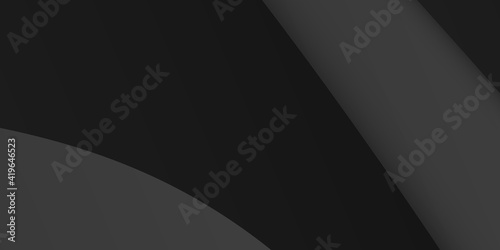 Simple 3d abstract black background with grey stripes
