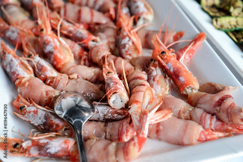 shrimps plate