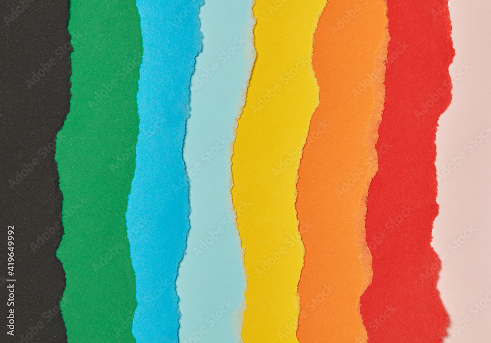 Torn paper layers background