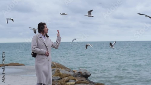 woman on the beach