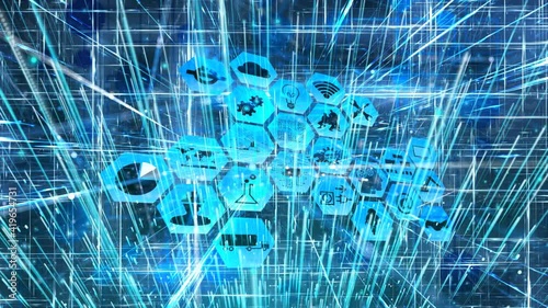 Urban energy cyber protect a stream of luminous particles. a cycle of a stream of luminous particles. light effects moving and flexible lines in an abstract style. profit energy meditation.